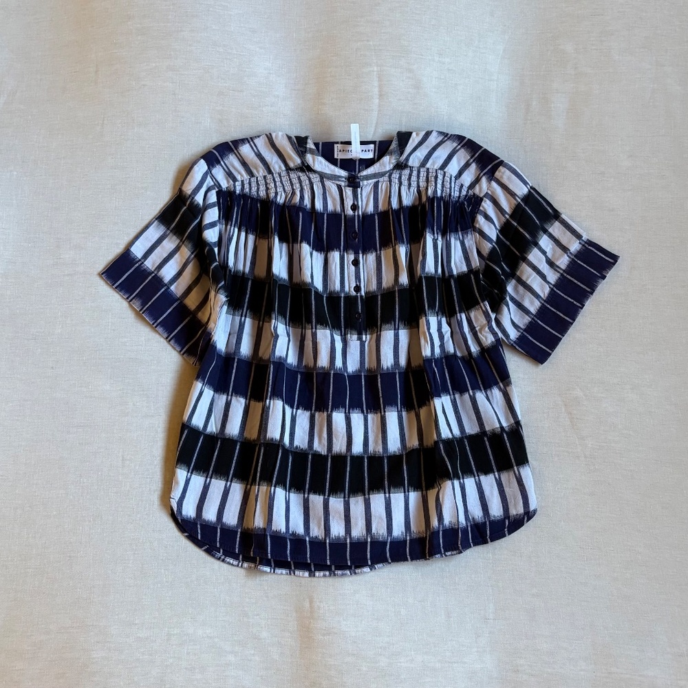 SOLD: Shirred Mission Skirt in Ikat by APIECE APART